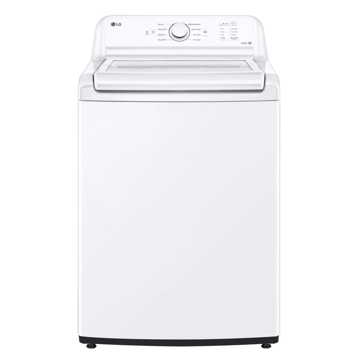 LG WT6105CW 4.1 CuFt Electric Top Load White Washer with SlamProof® Glass  Lid