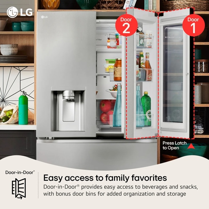 29 cu. ft. French Door Refrigerator - LF29S9775S | LG USA
