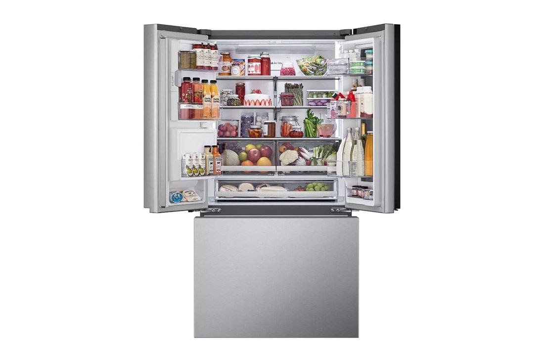 LG 26 Cu. ft. Smart InstaView Counter-Depth Max French Door Refrigerator - Stainless Steel