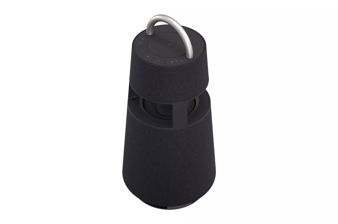 XBOOM 360 Omnidirectional Sound Portable Wireless Bluetooth Speaker with Mood Lighting - Charcoal Black