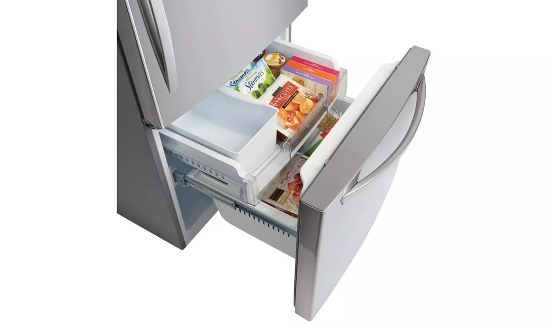 LG LDCS24223S: Large 33 Inch Wide Bottom Freezer Refrigerator | LG USA