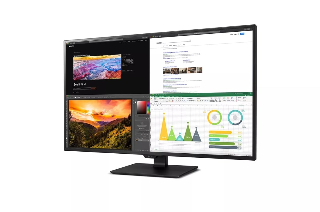 43” 4K UHD IPS USB-C HDR 10 Monitor - 43UN700-B | LG USA