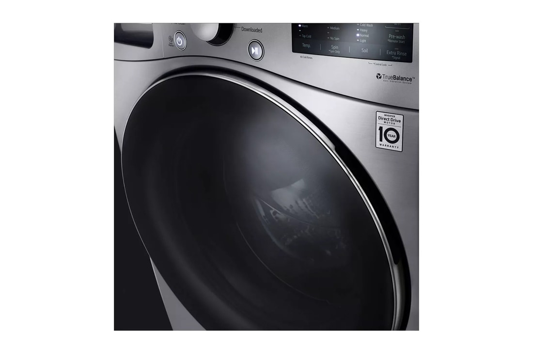 LG 4.5 cu. ft. Large Capacity High Efficiency Stackable Smart Front Load  Washer with Steam in Graphite Steel WM3600HVA - The Home Depot