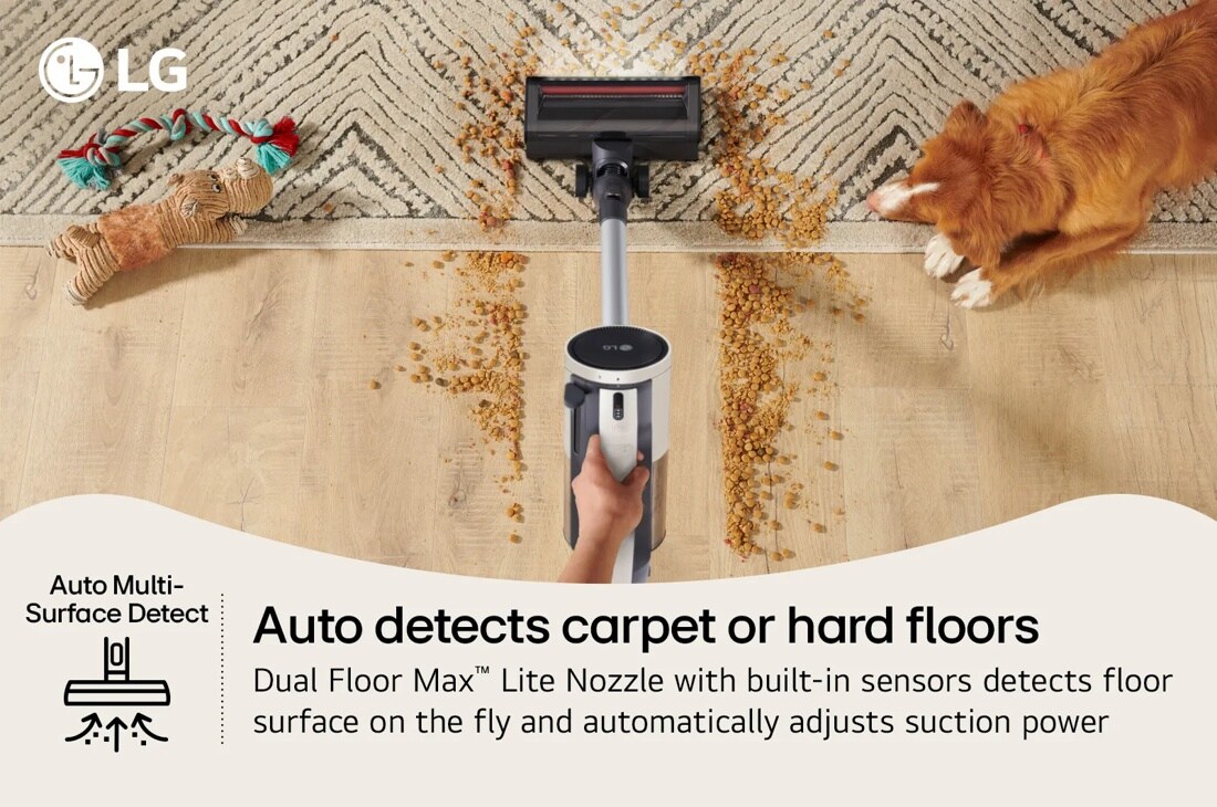 CordZero™ Q3 Cordless Stick Vacuum with Auto Multi-Surface Detect Dual Floor Max™ Lite Nozzle