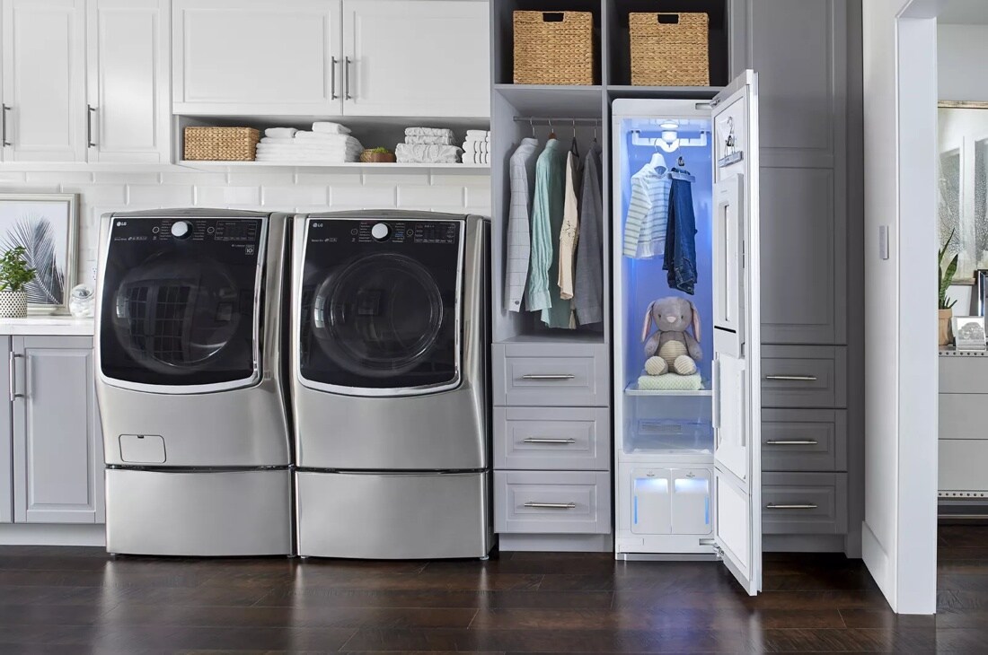 LG Styler® Smart wi-fi Enabled Steam Closet with TrueSteam® Technology and Exclusive Moving Hangers
