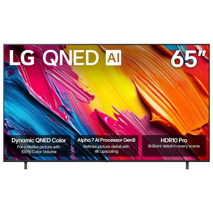 65 Inch LG QNED70A QNED TV 65QNED70AUA - Front View