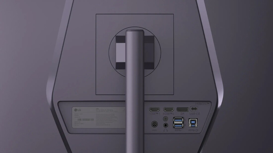 LG 34G630A-B 34 Monitor – Back View with Ports