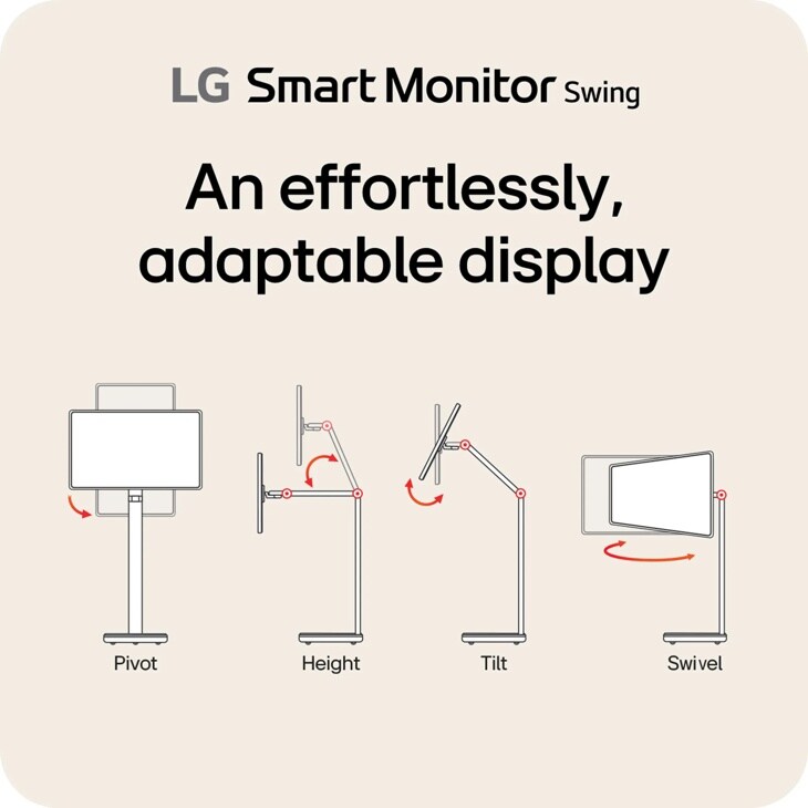 32 Inch Smart Monitor Swing - 32U889SA-W | LG USA