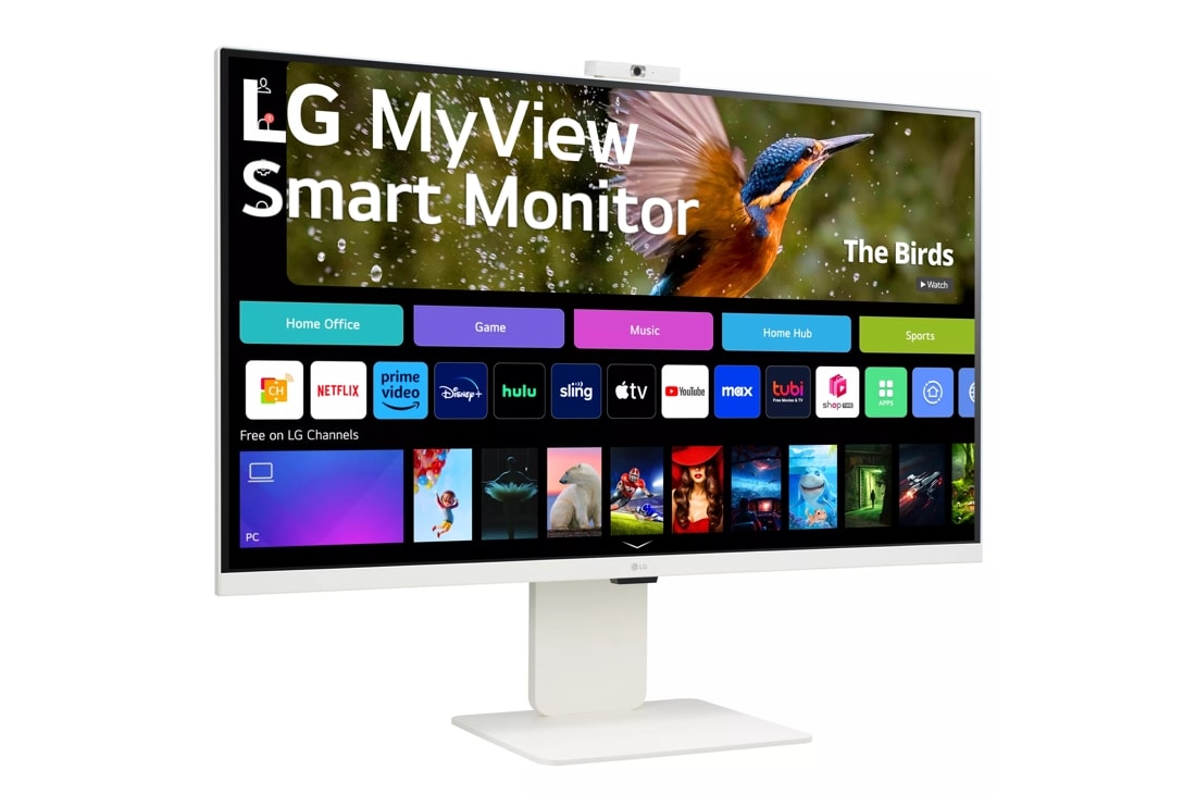 32" 4K UHD IPS MyView Smart Monitor with webOS and Detachable FHD Webcam