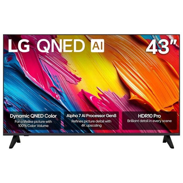 43 Inch LG QNED70A QNED TV 43QNED70AUA - Front View