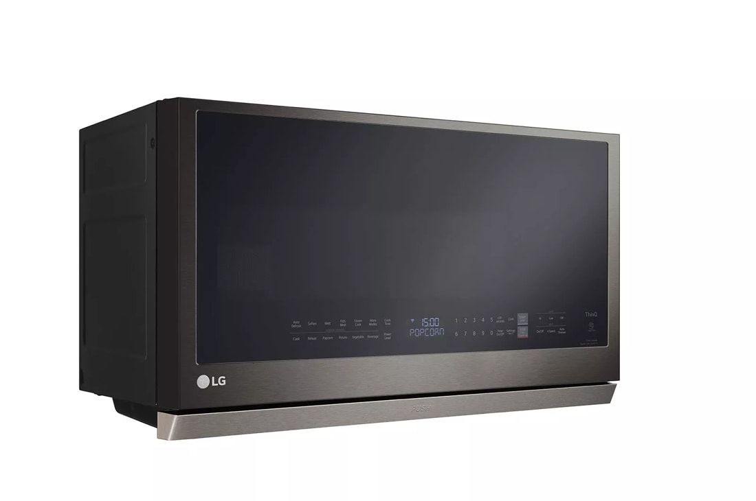 LG 2.1 Cu. ft. Smart Over-the-range Microwave with Easyclean , Black