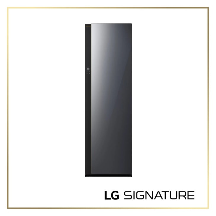 SC5GQR8GA LG Styler Steam Closet in mirror finish with touch control panel - Front View