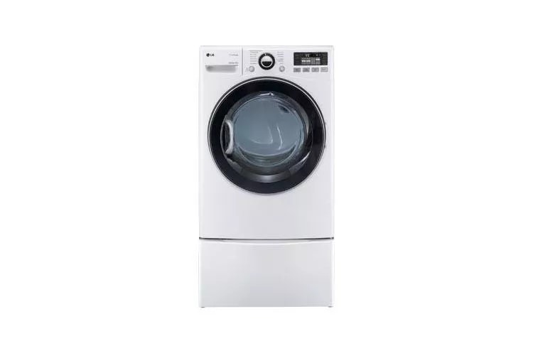 7.3 cu. ft. Ultra Large Capacity Dryer with Dual LED Display (Gas) LG laundry appliance product view 1