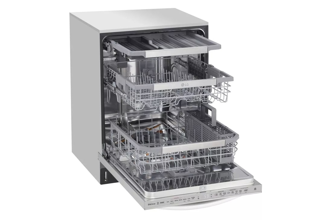 Lg top control wifi enabled dishwasher with store quadwash and truesteam