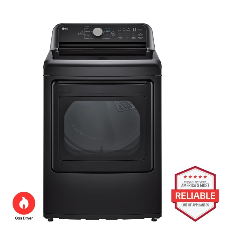 LG DLG7151X Gas Dryer Brought to You By Americas Most Reliable Line of Appliances - Front View