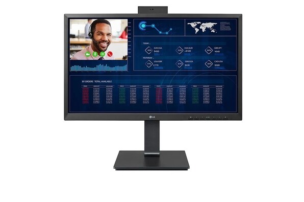 front view with push-pull Full HD webcam