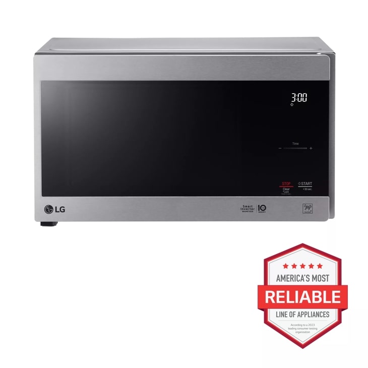 Microwave Oven, medium duty, 1000 watts, 1.0 cu. ft. capacity, stainless  steel door, cavity and oute