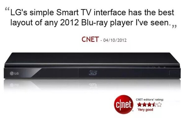 3D-Capable Blu-ray Disc™ Player with SmartTV and Wireless Connectivity