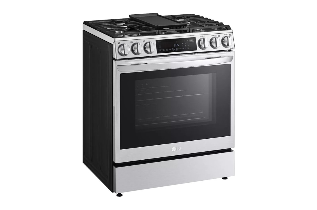 LG 30-inch Dual Fuel Range with Air Fry and ProBake® Convection LSDL63