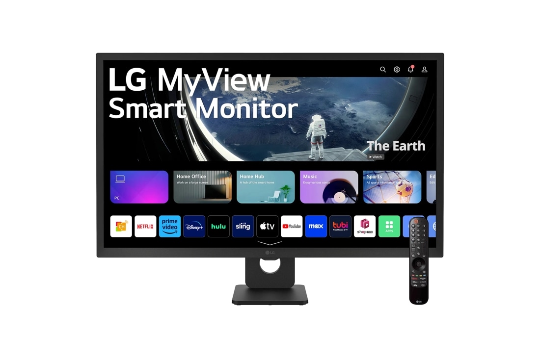 32" Full HD IPS MyView Smart Monitor with webOS and Built-in Speakers