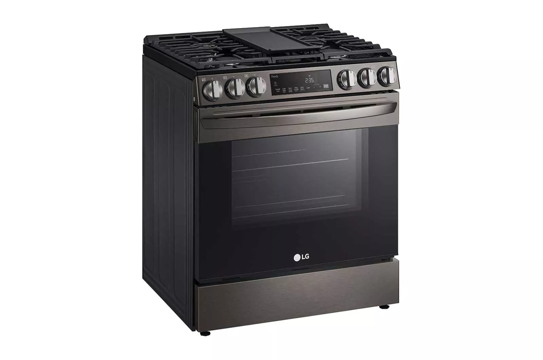LG 5.8-Cu. ft. GAS Convection Smart Range with AirFry, Stainless Steel