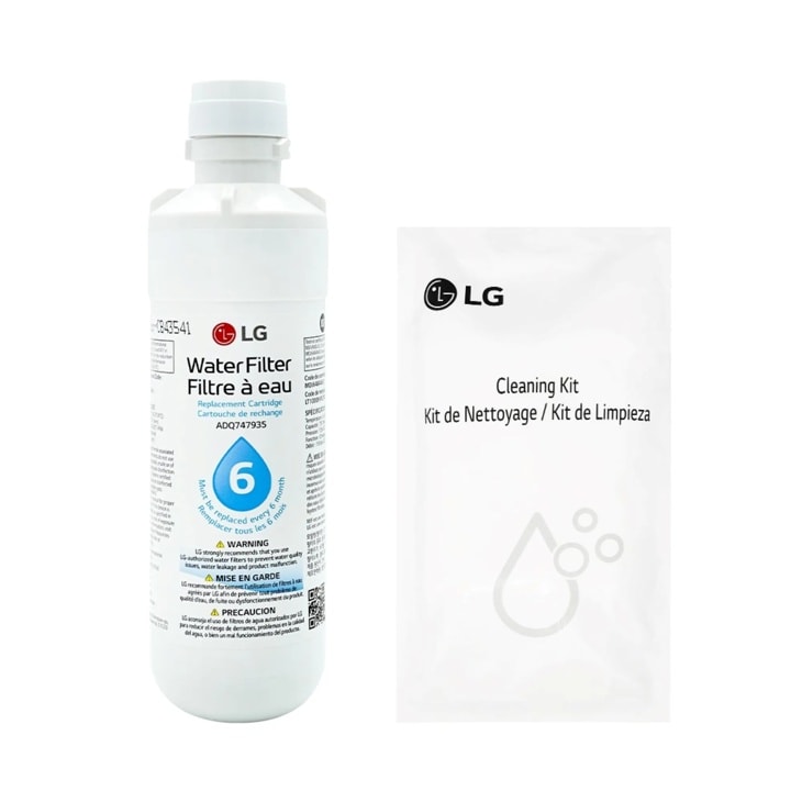 LG LT1000P Refrigerator Water Filter Replacement & Cleaning Kit - 6 Month/200 Gallon Capacity | Fridge.com