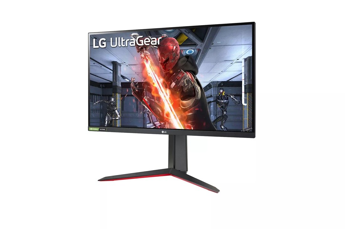 Right side view of the 27 Inch LG UltraGear (27GN65S-B) gaming monitor with 144Hz refresh rate and 1ms (GtG) response time
