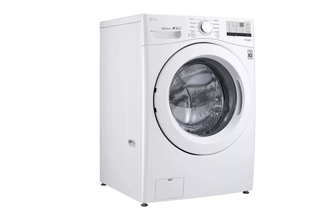  LG 4.5 Cubic Feet Ultra Large Capacity Smart Wi-Fi Enabled  Front Load Washer with TurboWash 360-Degree Technology and Built-In  Intelligence (White) : Appliances