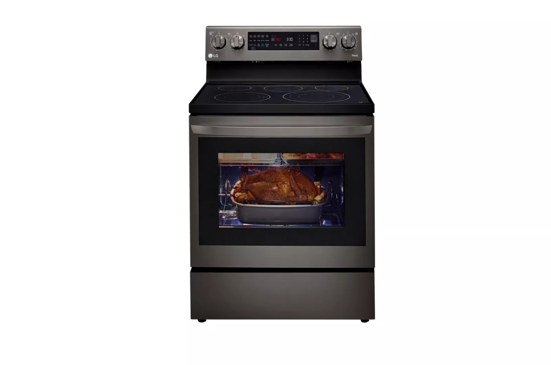 LG 6.3 cu ft Electric Oven Range with True Convection – All In Stock Today!