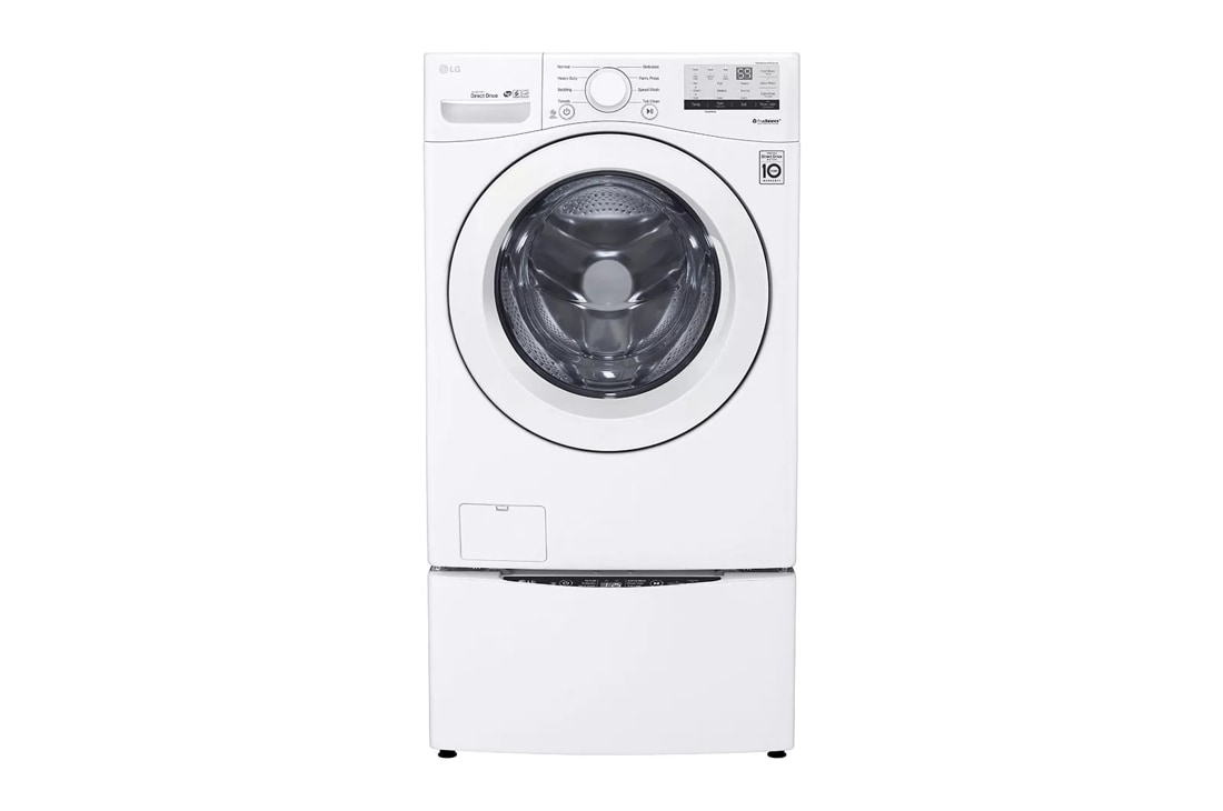 LG 3400 Series White Front Load Washer & Gas Dryer Package, Yale Appliance