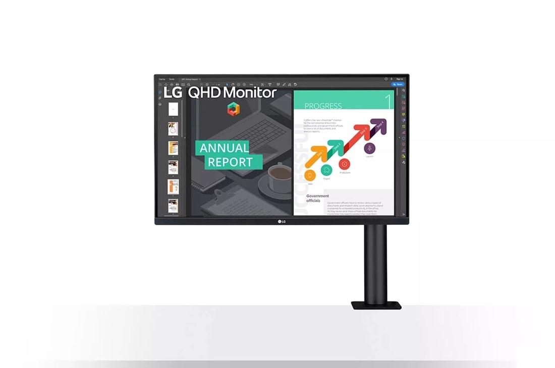 27" QHD Ergo IPS Monitor with USB Type-C™