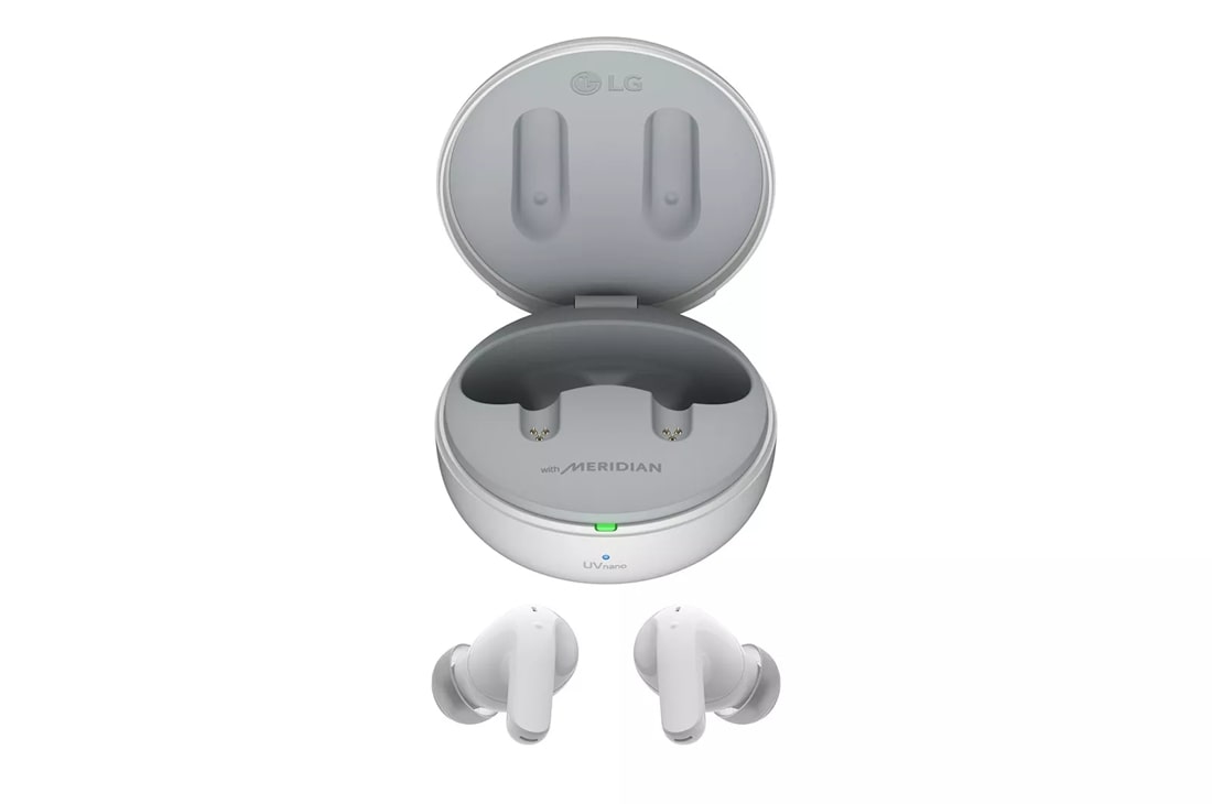 LG TONE Free® T60 - Premium Graphene Driver ANC True Wireless Bluetooth Earbuds, White