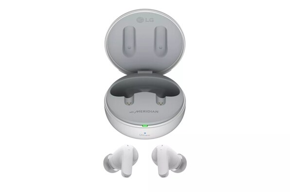 LG TONE Free® T60 - Premium Graphene Driver ANC True Wireless Bluetooth Earbuds, White