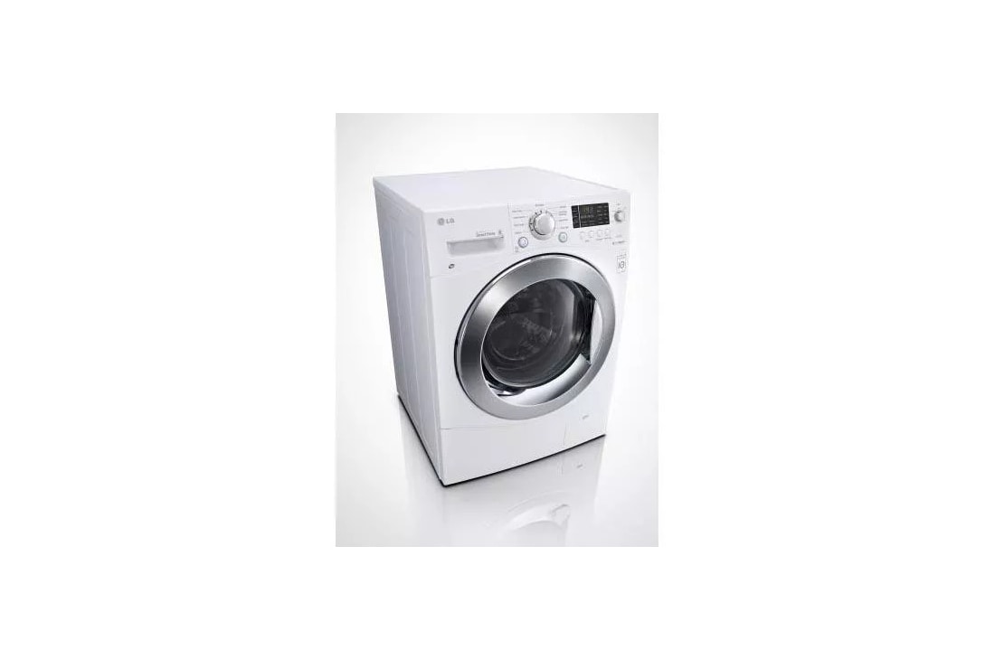 LG 24 in. W 2.4 cu. ft. SMART All-in-One Compact Front Load Washer &  Ventless Dryer Combo in White with Steam WM3555HWA - The Home Depot