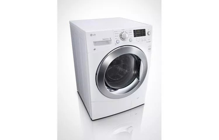 LG 24 in. W 2.4 cu. ft. SMART All-in-One Compact Front Load Washer &  Ventless Dryer Combo in White with Steam WM3555HWA - The Home Depot