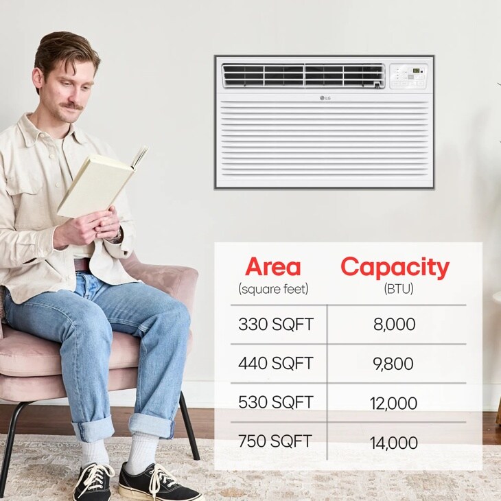 8,000 BTU Through-the-Wall Air Conditioner - White LT0816CER