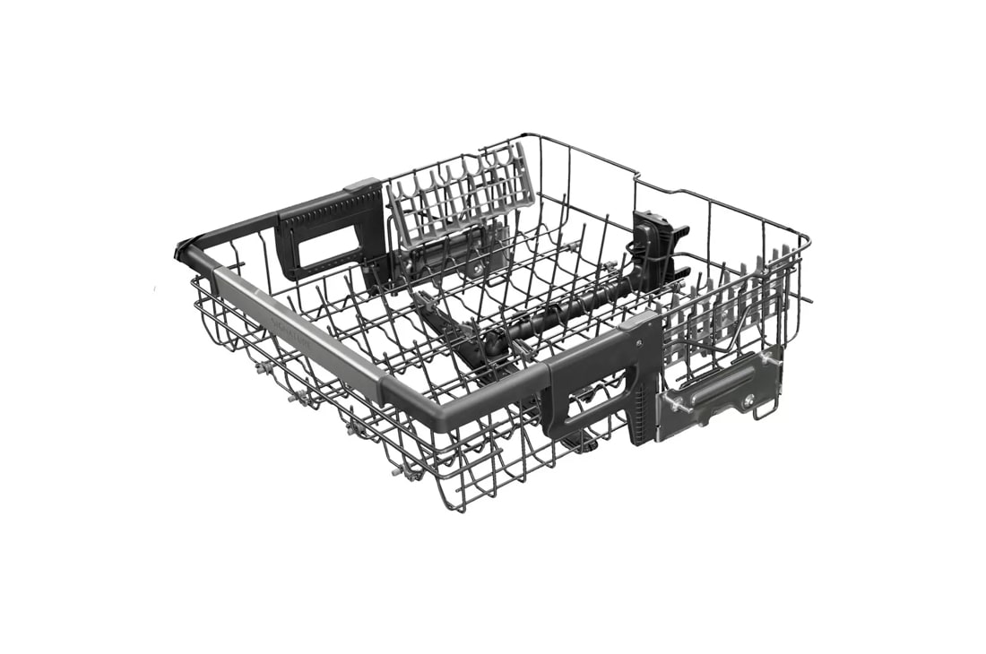 How to put a dishwasher rack back on track 