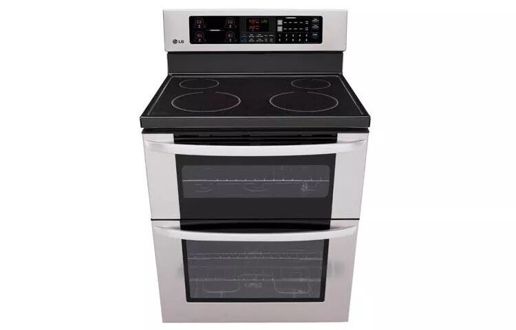 6.7 cu. ft. Capacity Electric Double Oven Range with a 6”-High Upper Oven and EasyClean®