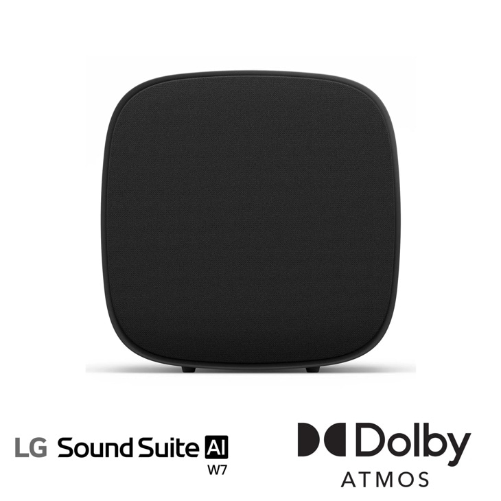 Hero image
of the LG
Sound Suite
W7
Subwoofer
with Dolby
Atmos

