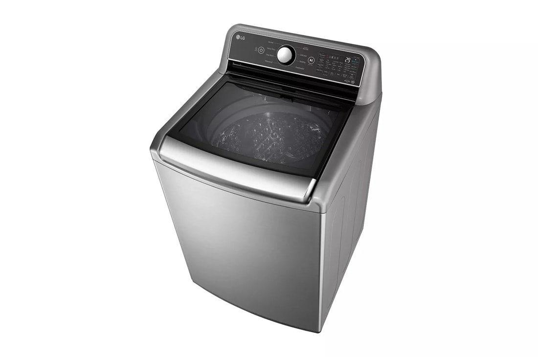 LG 27 Inch Top Load Washer with TurboWash in Graphite Steel