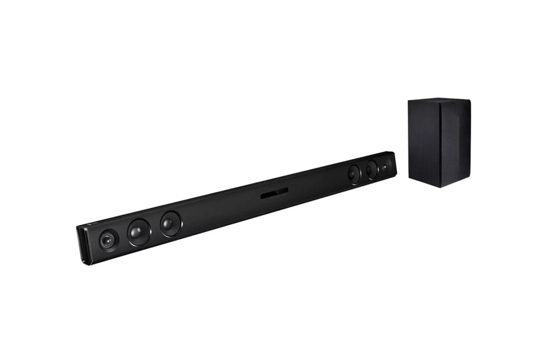LG LAS485B 2.1 Channel 300W Sound Bar with Wireless Subwoofer and Bluetooth® Connectivity