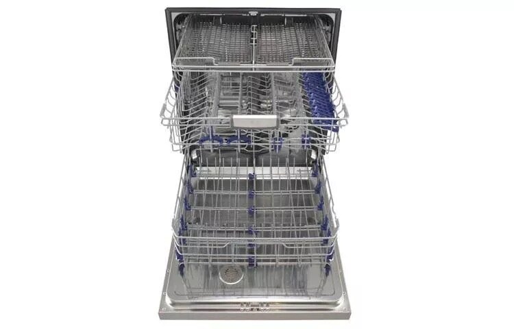 Semi-Integrated Dishwasher with Height-Adjustable 3rd Rack