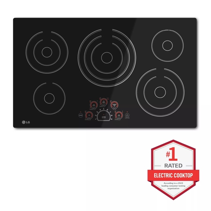 LG LCE3610SB 36" Electric Cooktop