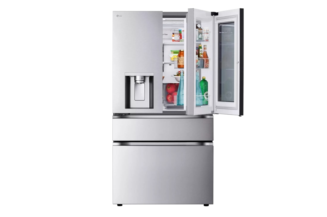 29 cu. ft. Smart InstaView Door in Door Standard Depth MAX 4 Door French Door Refrigerator with MyColor