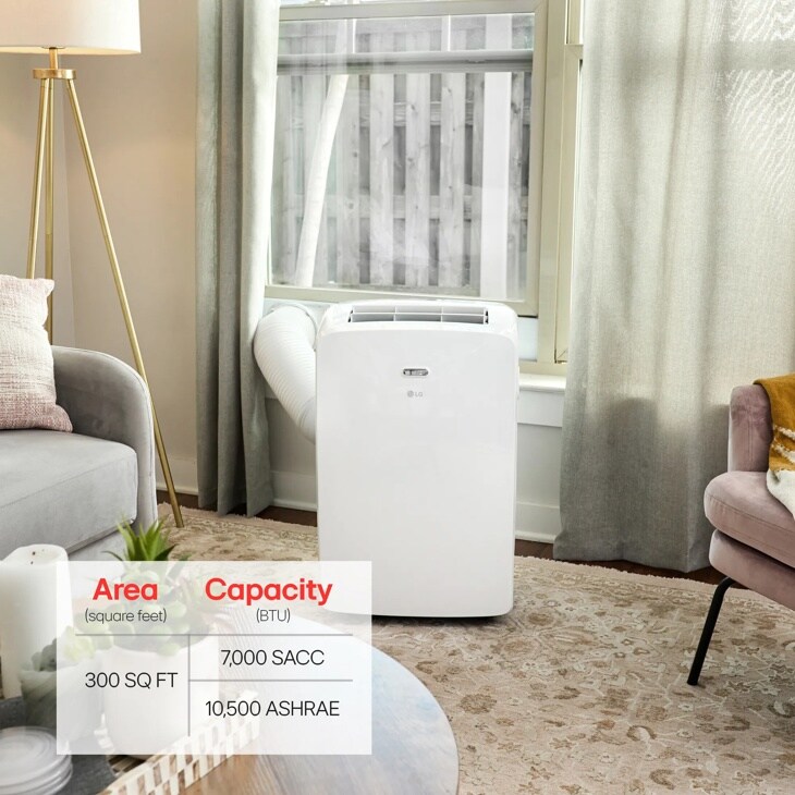 7,000 BTU (SACC) / 10,500 BTU (ASHRAE) BTU Portable Air Conditioner LP0723WSR
