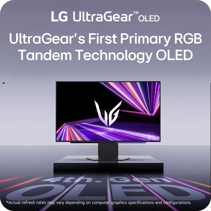LG 27GX700A-B 27 Monitor – LG UltraGear's First Primary RGB Tandem Technology OLED