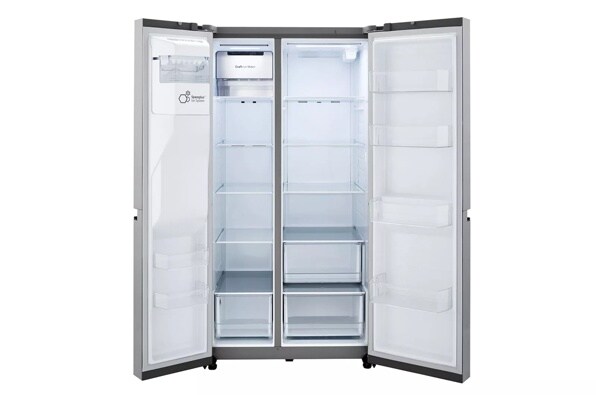 シナモンマーメイド　LGグレー LG 27 cu. ft. Side-by-Side Refrigerator with Craft Ice