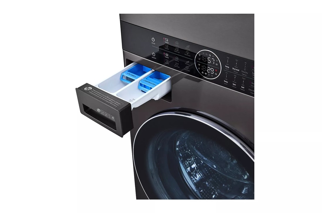 Single Unit Front Load LG WashTower™ with Center Control™ 4.5 cu. ft.  Washer and 7.4 cu. ft. Electric Dryer