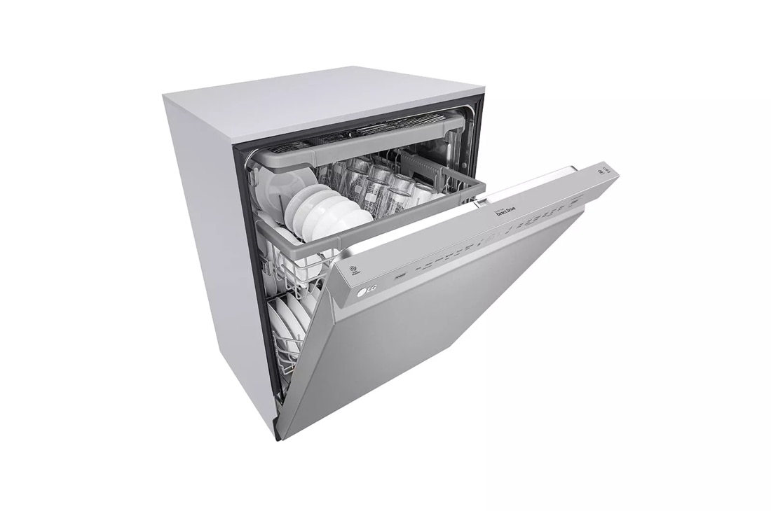 LG 24 in. Stainless Steel Front Control Dishwasher with QuadWash, 3rd Rack  & Dynamic Dry, 48 dBA LDFN454HT - The Home Depot