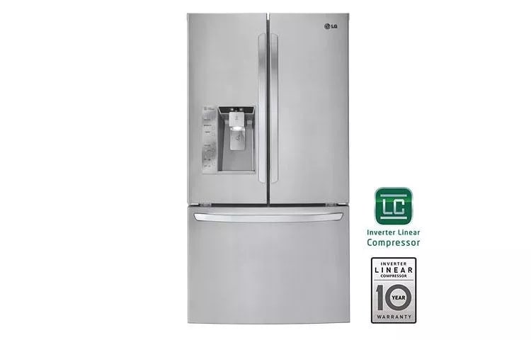 Mega-Capacity 3 Door French Door Refrigerator with Smart Cooling Plus